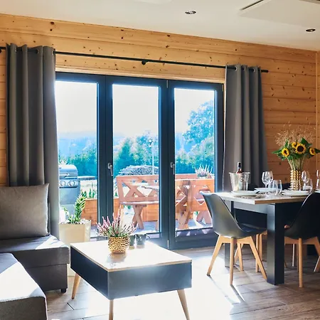 Osada Orlica Klimatyczne Z Widokiem Na Góry I Termalnym Sauna Jacuzzi 4 Km Od Zieleniec Arena Chalé Lasowka