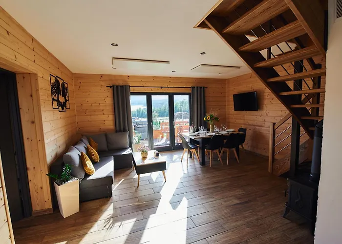 Osada Orlica Klimatyczne Z Widokiem Na Gory I Termalnym Sauna Jacuzzi 4 Km Od Zieleniec Arena Chalet Lasowka