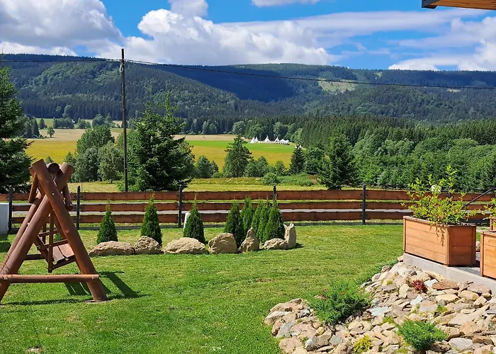 Osada Orlica Klimatyczne Z Widokiem Na Gory I Termalnym Sauna Jacuzzi 4 Km Od Zieleniec Arena Chalet Lasowka